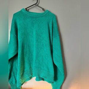 Eddie Bauer Vibrant Teal Crew Neck Sweater